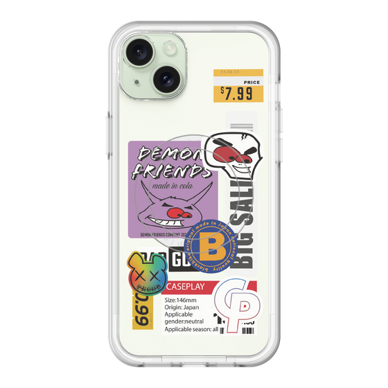 スリムプロテクションプレミアムケース with MagSafe［ Demon Friends Sticker .4 ］