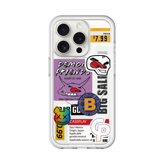 スリムプロテクションプレミアムケース with MagSafe［ Demon Friends Sticker .4 ］