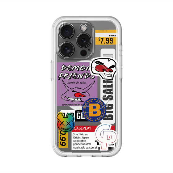 スリムプロテクションプレミアムケース with MagSafe［ Demon Friends Sticker .4 ］