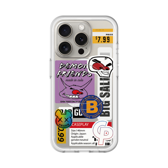 スリムプロテクションプレミアムケース with MagSafe［ Demon Friends Sticker .4 ］