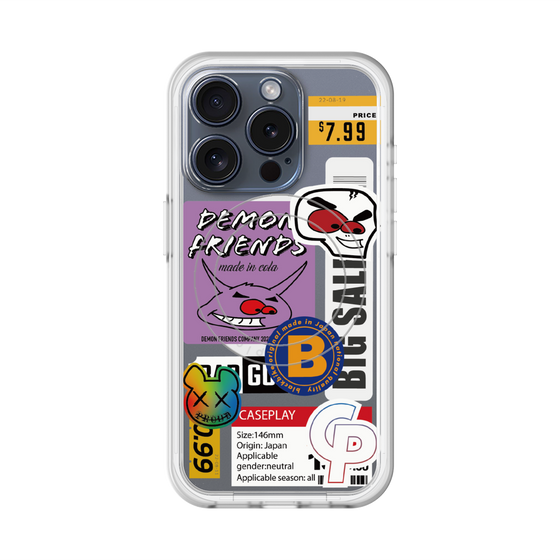 スリムプロテクションプレミアムケース with MagSafe［ Demon Friends Sticker .4 ］