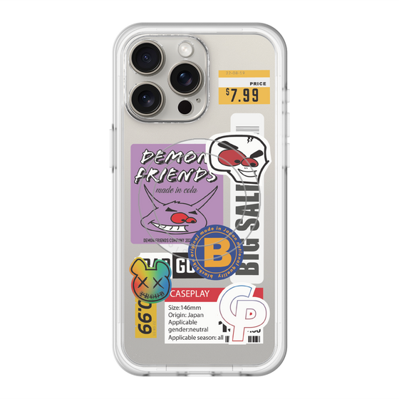 スリムプロテクションプレミアムケース with MagSafe［ Demon Friends Sticker .4 ］