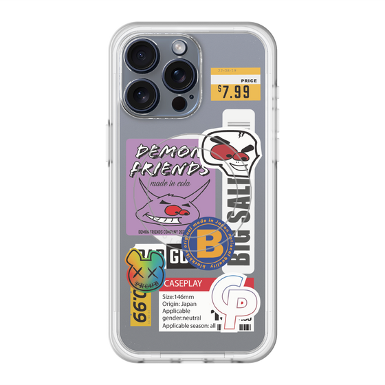 スリムプロテクションプレミアムケース with MagSafe［ Demon Friends Sticker .4 ］