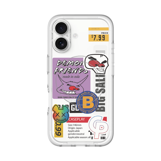スリムプロテクションプレミアムケース with MagSafe［ Demon Friends Sticker .4 ］