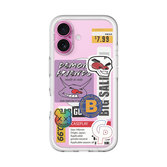 スリムプロテクションプレミアムケース with MagSafe［ Demon Friends Sticker .4 ］