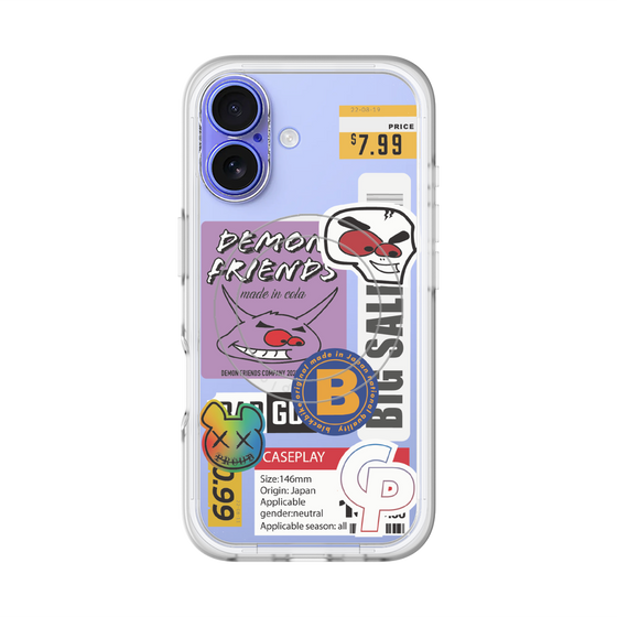 スリムプロテクションプレミアムケース with MagSafe［ Demon Friends Sticker .4 ］