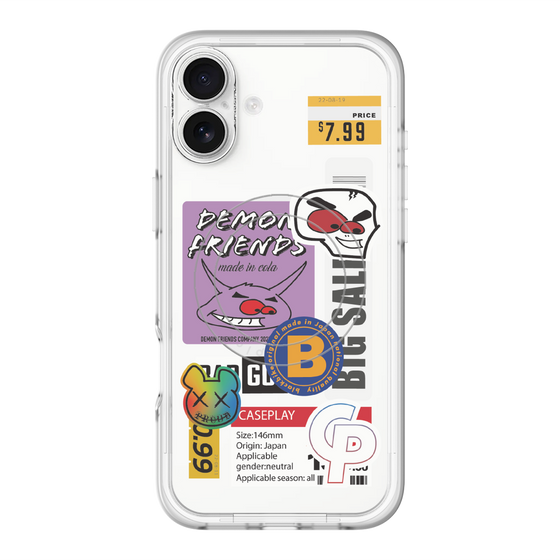 スリムプロテクションプレミアムケース with MagSafe［ Demon Friends Sticker .4 ］