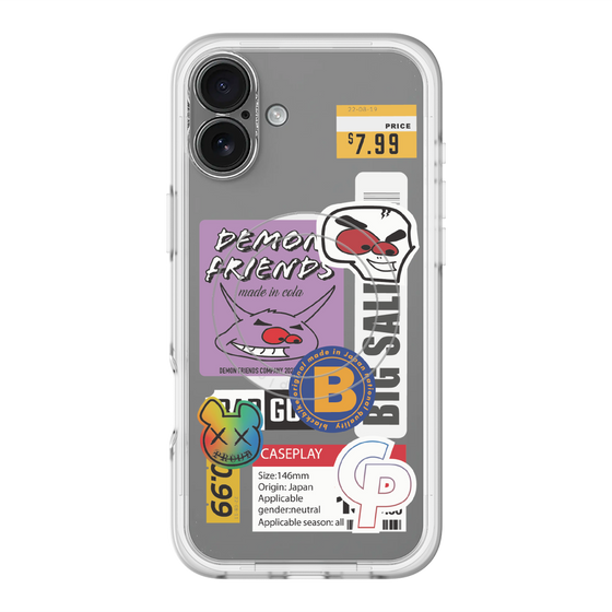 スリムプロテクションプレミアムケース with MagSafe［ Demon Friends Sticker .4 ］