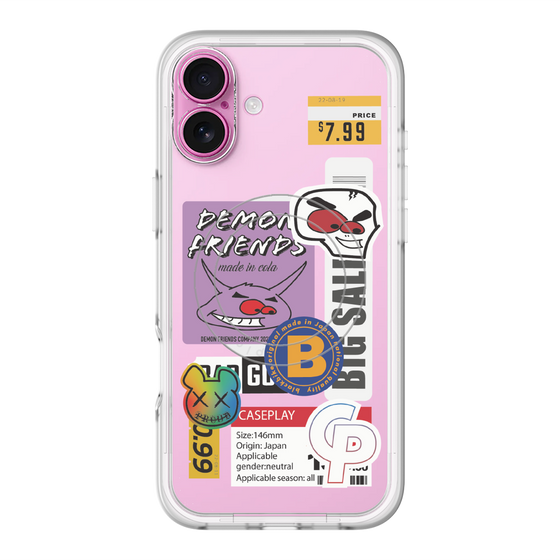 スリムプロテクションプレミアムケース with MagSafe［ Demon Friends Sticker .4 ］