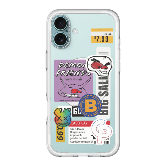 スリムプロテクションプレミアムケース with MagSafe［ Demon Friends Sticker .4 ］