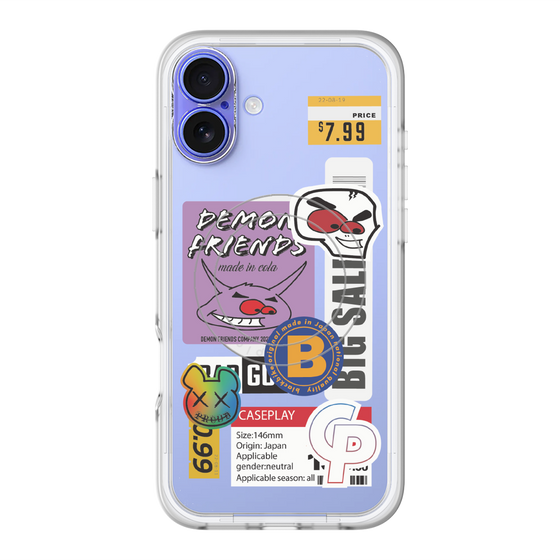 スリムプロテクションプレミアムケース with MagSafe［ Demon Friends Sticker .4 ］