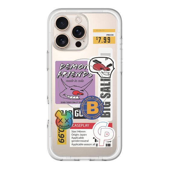 スリムプロテクションプレミアムケース with MagSafe［ Demon Friends Sticker .4 ］