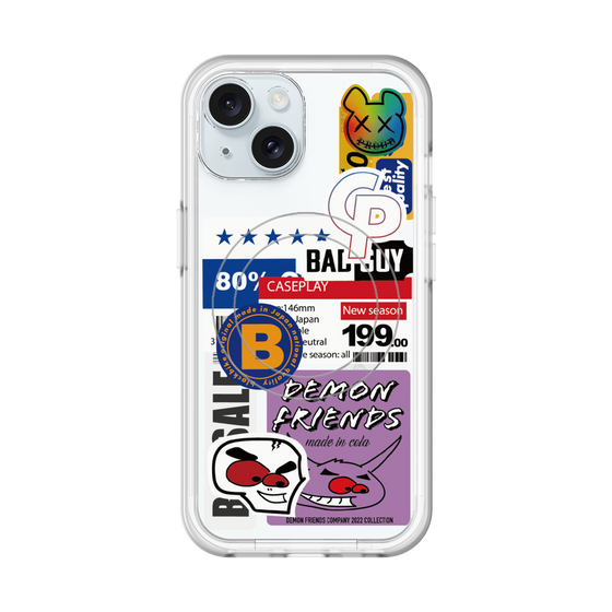 スリムプロテクションプレミアムケース with MagSafe［ Demon Friends Sticker .5 ］