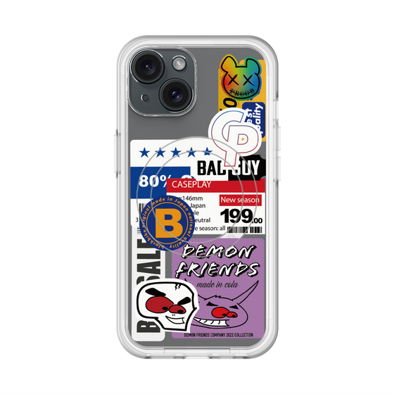 スリムプロテクションプレミアムケース with MagSafe［ Demon Friends Sticker .5 ］