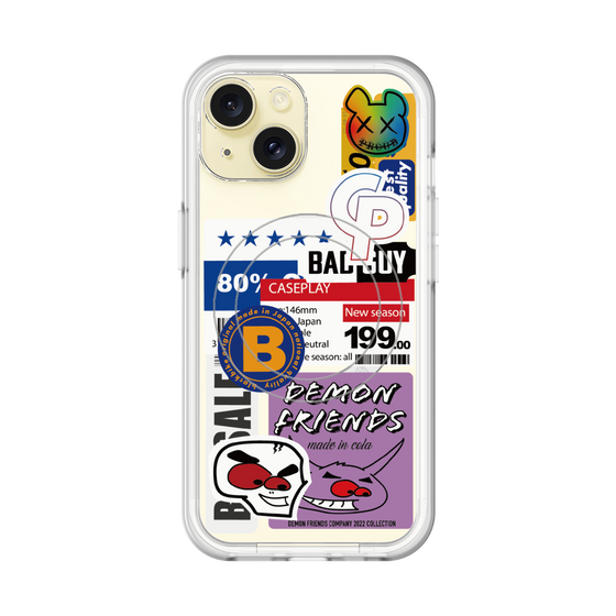 スリムプロテクションプレミアムケース with MagSafe［ Demon Friends Sticker .5 ］