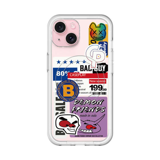 スリムプロテクションプレミアムケース with MagSafe［ Demon Friends Sticker .5 ］