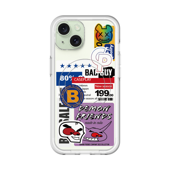 スリムプロテクションプレミアムケース with MagSafe［ Demon Friends Sticker .5 ］