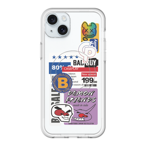 スリムプロテクションプレミアムケース with MagSafe［ Demon Friends Sticker .5 ］