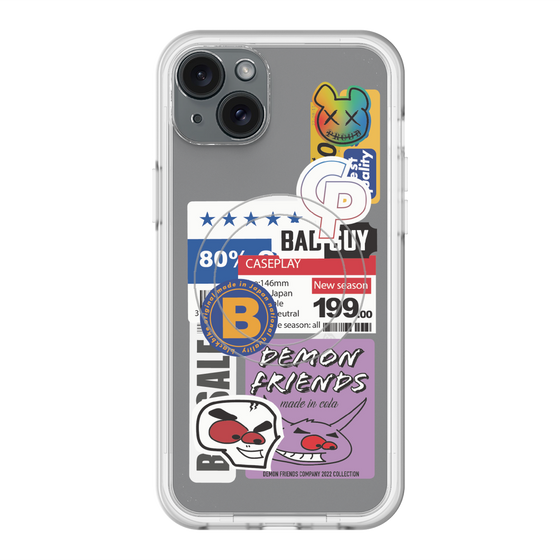 スリムプロテクションプレミアムケース with MagSafe［ Demon Friends Sticker .5 ］
