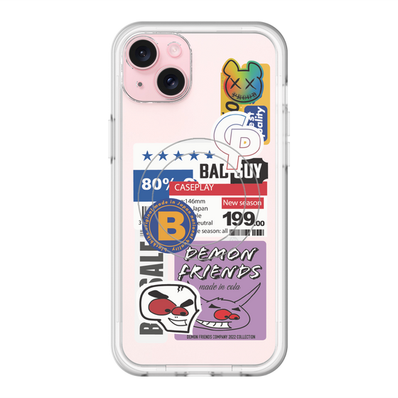 スリムプロテクションプレミアムケース with MagSafe［ Demon Friends Sticker .5 ］