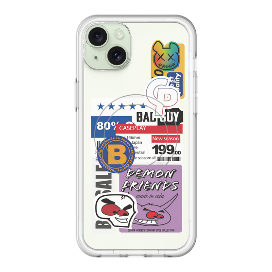 スリムプロテクションプレミアムケース with MagSafe［ Demon Friends Sticker .5 ］