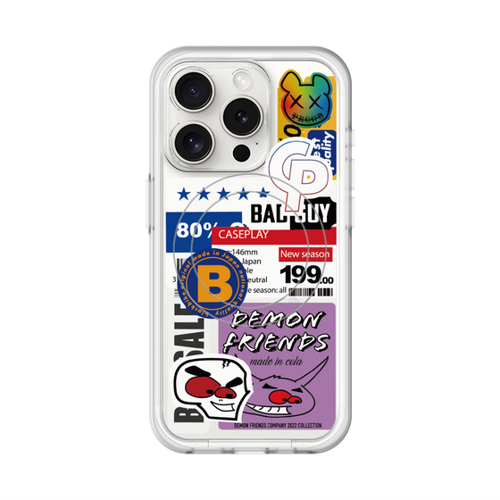 スリムプロテクションプレミアムケース with MagSafe［ Demon Friends Sticker .5 ］