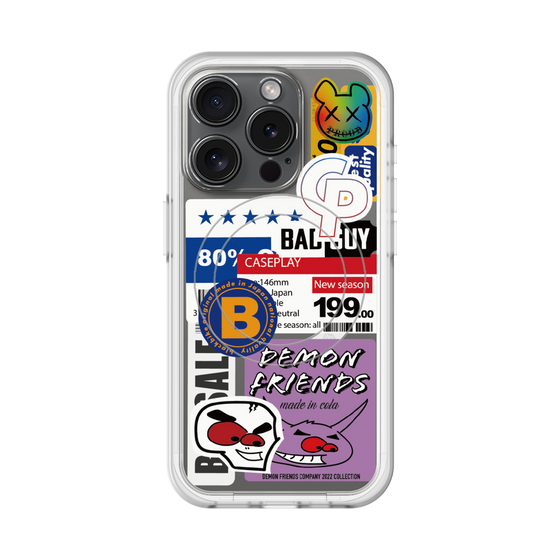 スリムプロテクションプレミアムケース with MagSafe［ Demon Friends Sticker .5 ］