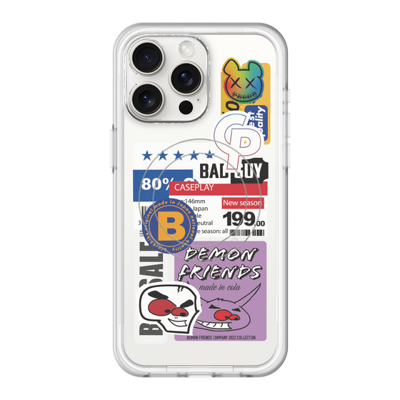 スリムプロテクションプレミアムケース with MagSafe［ Demon Friends Sticker .5 ］