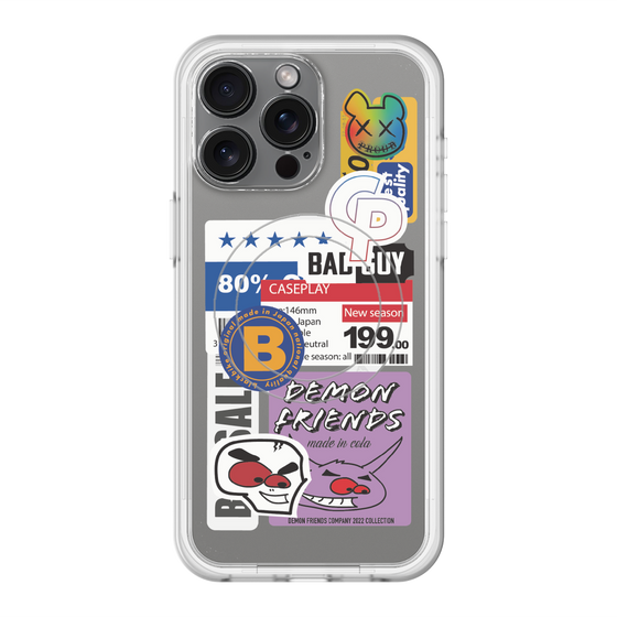 スリムプロテクションプレミアムケース with MagSafe［ Demon Friends Sticker .5 ］