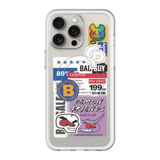 スリムプロテクションプレミアムケース with MagSafe［ Demon Friends Sticker .5 ］