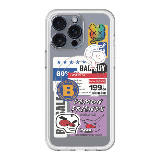 スリムプロテクションプレミアムケース with MagSafe［ Demon Friends Sticker .5 ］
