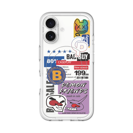 スリムプロテクションプレミアムケース with MagSafe［ Demon Friends Sticker .5 ］