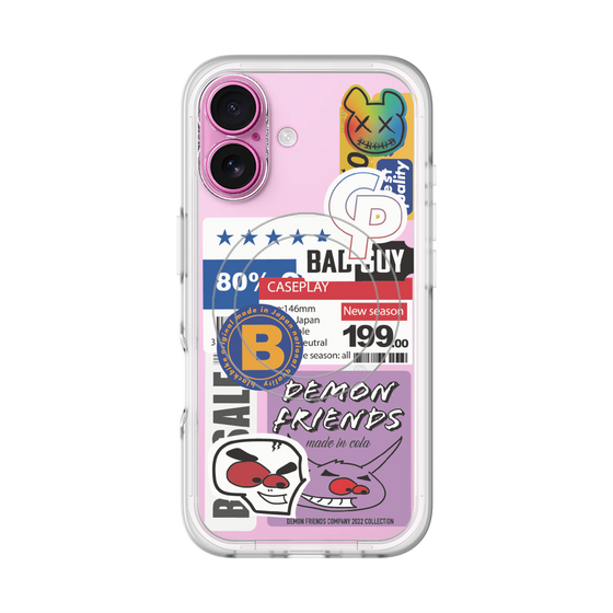 スリムプロテクションプレミアムケース with MagSafe［ Demon Friends Sticker .5 ］