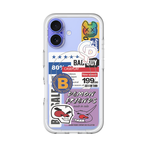スリムプロテクションプレミアムケース with MagSafe［ Demon Friends Sticker .5 ］