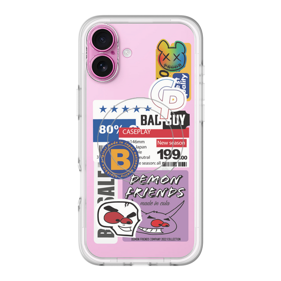 スリムプロテクションプレミアムケース with MagSafe［ Demon Friends Sticker .5 ］