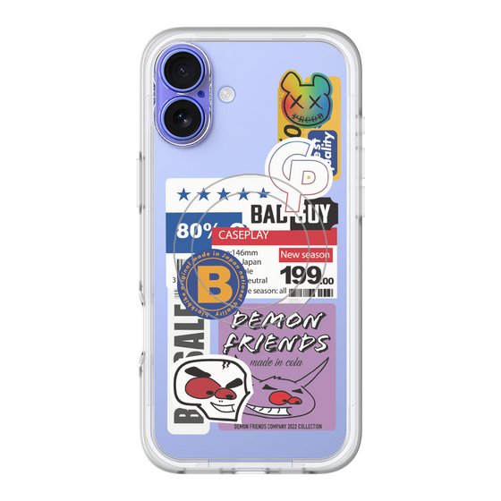 スリムプロテクションプレミアムケース with MagSafe［ Demon Friends Sticker .5 ］