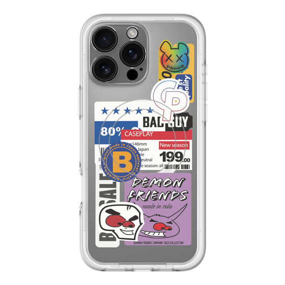 スリムプロテクションプレミアムケース with MagSafe［ Demon Friends Sticker .5 ］