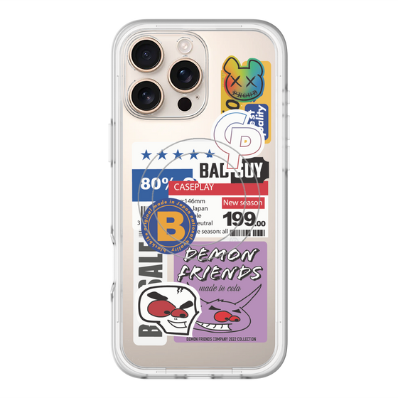 スリムプロテクションプレミアムケース with MagSafe［ Demon Friends Sticker .5 ］