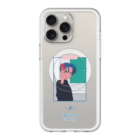 スリムプロテクションプレミアムケース with MagSafe［ 喜怒アイ楽 -怒- ］