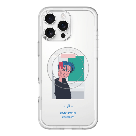 スリムプロテクションプレミアムケース with MagSafe［ 喜怒アイ楽 -怒- ］