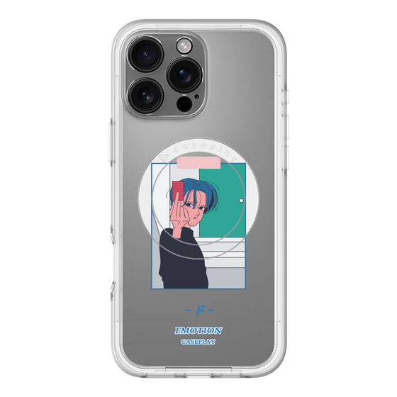 スリムプロテクションプレミアムケース with MagSafe［ 喜怒アイ楽 -怒- ］