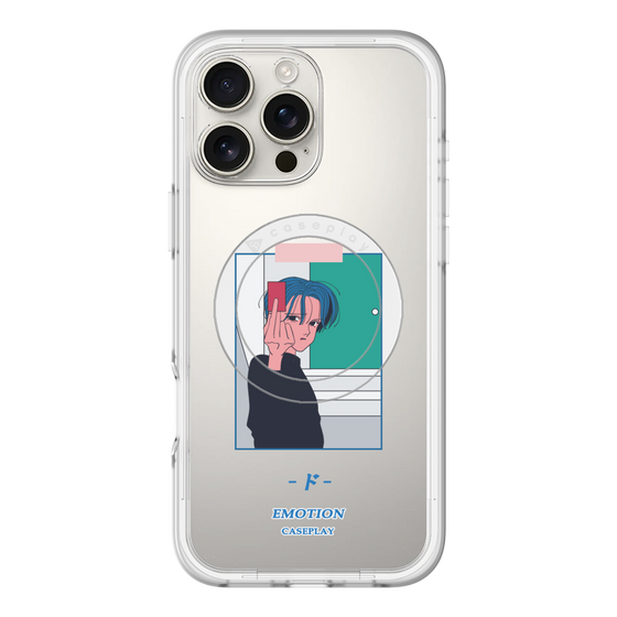 スリムプロテクションプレミアムケース with MagSafe［ 喜怒アイ楽 -怒- ］