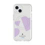 スリムプロテクションプレミアムケース with MagSafe［ LANVIN en Bleu Hearts Purple - ランバン ハート パープル ］