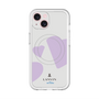 スリムプロテクションプレミアムケース with MagSafe［ LANVIN en Bleu Hearts Purple - ランバン ハート パープル ］