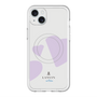 スリムプロテクションプレミアムケース with MagSafe［ LANVIN en Bleu Hearts Purple - ランバン ハート パープル ］
