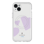 スリムプロテクションプレミアムケース with MagSafe［ LANVIN en Bleu Hearts Purple - ランバン ハート パープル ］