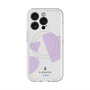 スリムプロテクションプレミアムケース with MagSafe［ LANVIN en Bleu Hearts Purple - ランバン ハート パープル ］