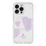 スリムプロテクションプレミアムケース with MagSafe［ LANVIN en Bleu Hearts Purple - ランバン ハート パープル ］