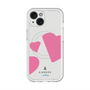 スリムプロテクションプレミアムケース with MagSafe［ LANVIN en Bleu Hearts Pink - ランバン ハート ピンク ］