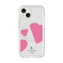 スリムプロテクションプレミアムケース with MagSafe［ LANVIN en Bleu Hearts Pink - ランバン ハート ピンク ］